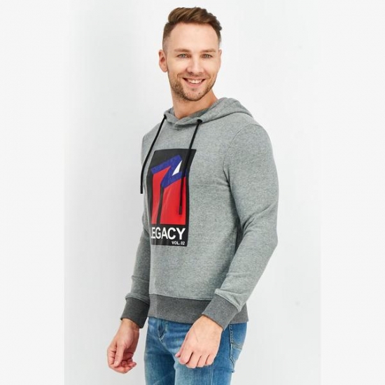 Jack & Jones Hooded Long Sleeve Graphic Print Sweatshirt