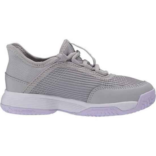 adidas Unisex-Kid's Adizero Club Sneaker, Grey/Purple 