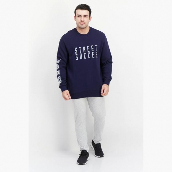 Puma Men Sportswear Fit Printed Long Sleeve Sweatshirt
