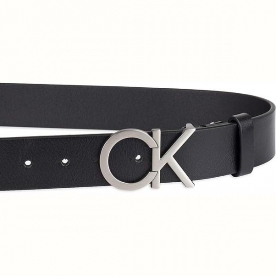 Calvin Klein Men Casual CK Monogram Cut Out Buckle Belt