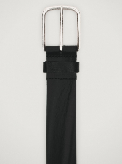 Worn effect leather belt