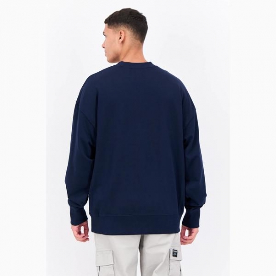 Perry Ellis Men Crew Neck Embroidered Long Sleeves Sweatshirt