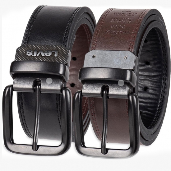 Levis Mens Reversible Casual Jeans Belt