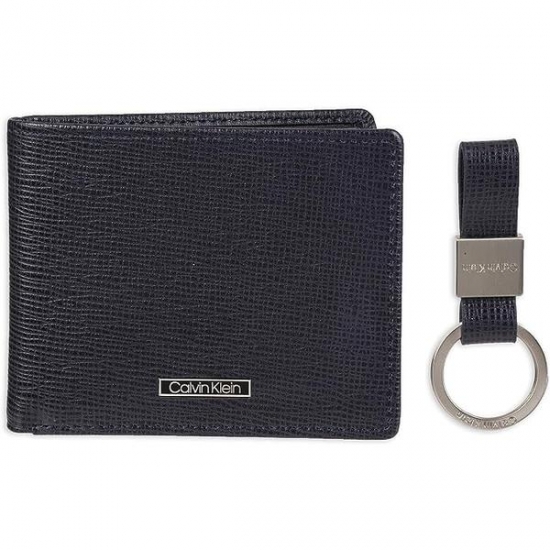 Calvin Klein Men's Wallet Sets-Minimalist Bifold and Card Cases