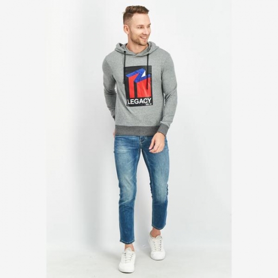 Jack & Jones Hooded Long Sleeve Graphic Print Sweatshirt