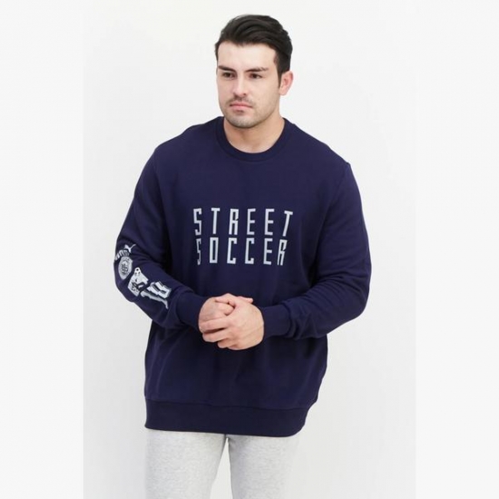 Puma Men Sportswear Fit Printed Long Sleeve Sweatshirt