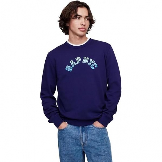 GAP Mens Fashion Logo Crew Sweatshirt