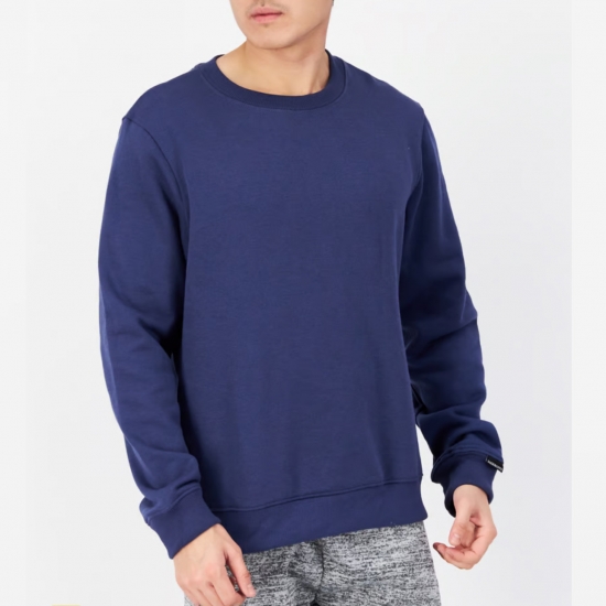 Duck and Cover Men Crew Neck Long Sleeve Solid Sweatshirt