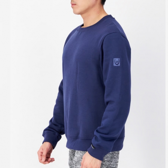 Duck and Cover Men Crew Neck Long Sleeve Solid Sweatshirt