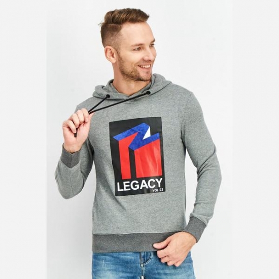 Jack & Jones Hooded Long Sleeve Graphic Print Sweatshirt